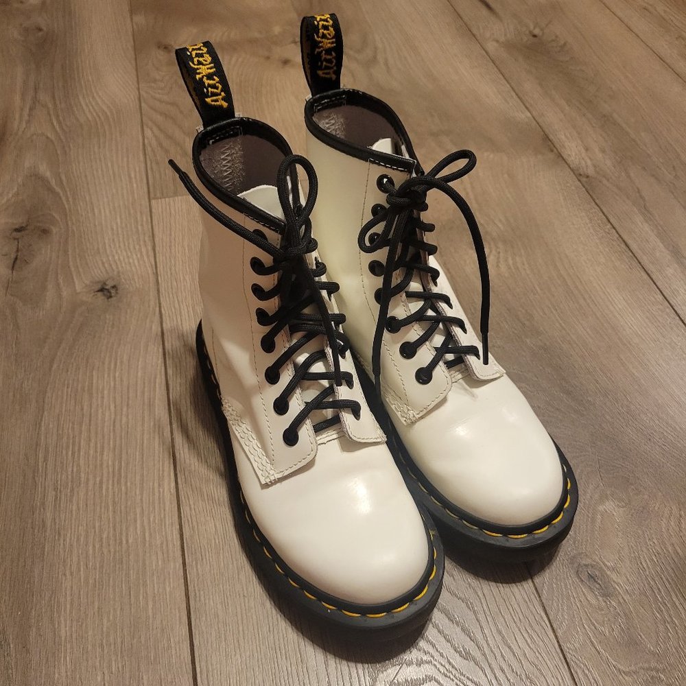 White 1460 Smooth Dr. Martens